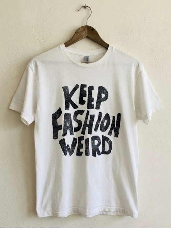 Gildan Other - Gildan White Tee with Black 'Keep Fashion Weird' Graphic | Unisex Shirt